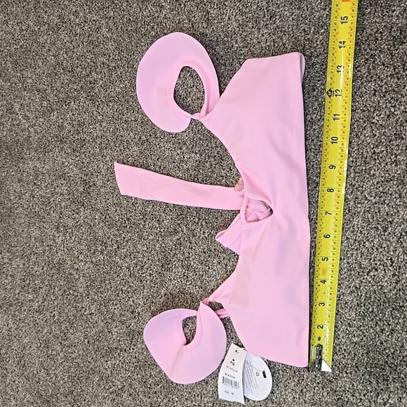 NWT PQ Women Amanda Station Ruffle Top swim bikini sz S - Picture 3 of 10